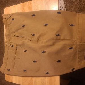 Men's Polo Ralph Lauren khaki monogram shorts